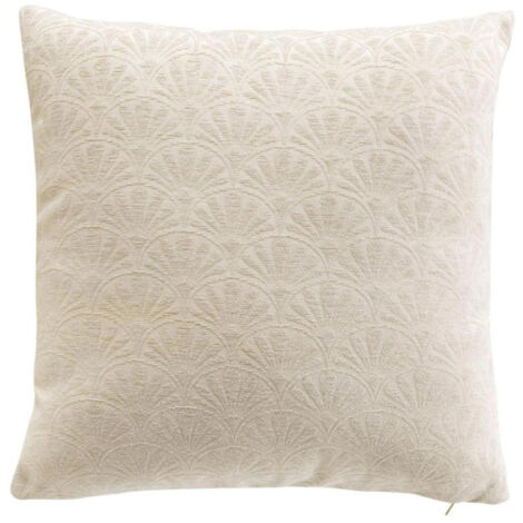 Housse de Coussin Jacquard "Echo" 40x40cm Naturel