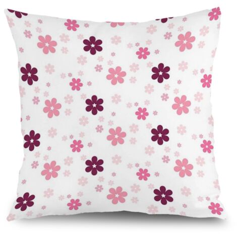 Housse de coussin jardin floral, décoration patio terrasse extérieur,40×40cm