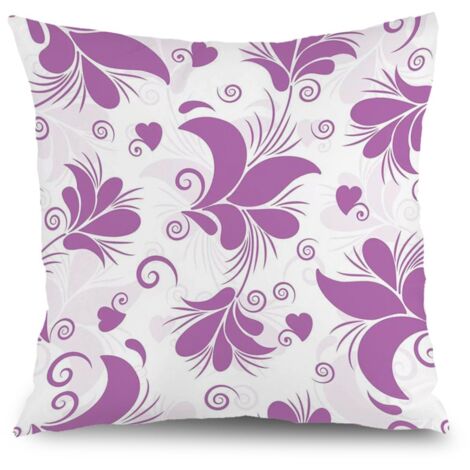 Housse de coussin jardin floral, décoration salon extérieur,50×50cm