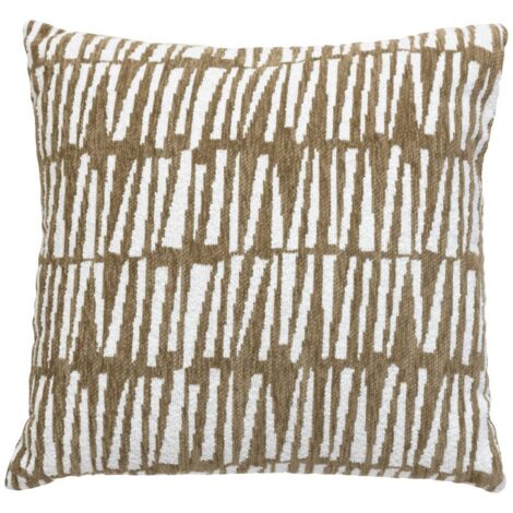 Housse de coussin Jeni chenille vert kaki 40x40cm - Atmosphera créateur d'intérieur
