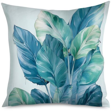 Housse de Coussin Jungle Verte, Décor Salon Chambre