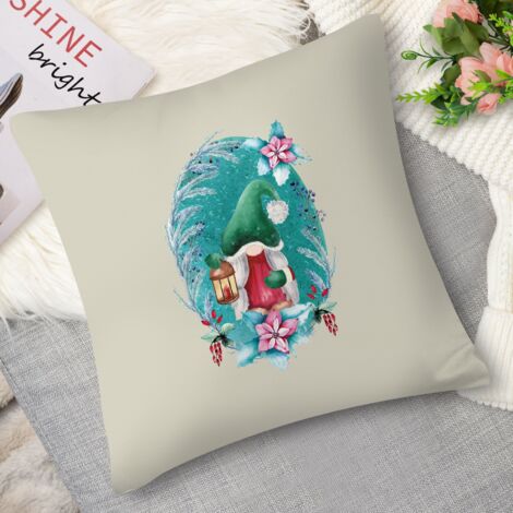 Housse de coussin loup hivernal, nature