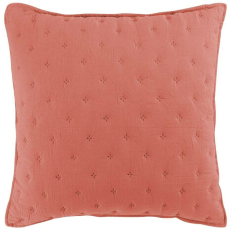 Housse de Coussin "Mellow" 40x40cm Terracotta & Blanc