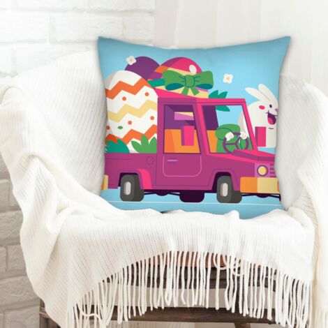 Housse de coussin moderne design solide pour Noël, anniversaire, la Fête des Pères, la Fête des Mères