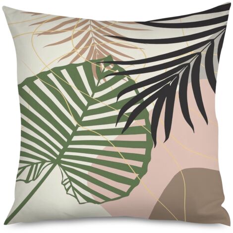 Housse de Coussin Motif Géométrique Élégant