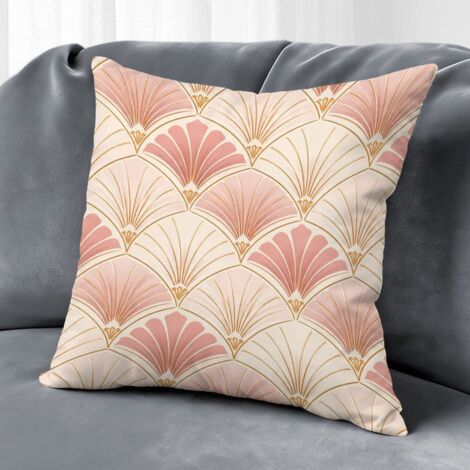 Housse de coussin motif symétrique,décoration salon maison,50×50cm
