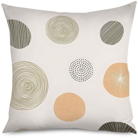 Housse de Coussin Motif Triangle Géométrique