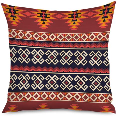 Housse de coussin motifs lune, mystique ethnique
