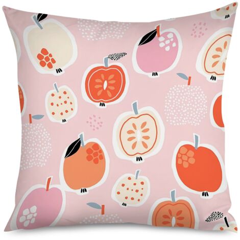 Housse de coussin mûre kawaii, violet foncé
