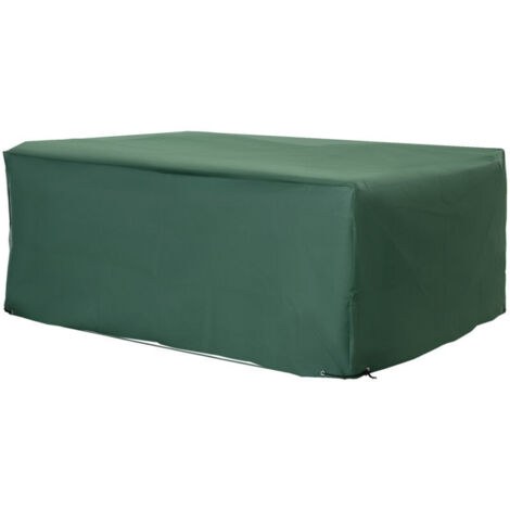 Housse de coussin Outsunny Housse de Protection Étanche Housse Salon de Jardin 600D Oxford Tissu Bâche Salon de Jardin Extérieur Imperméable rectangulaire 210L x 140l x 80H cm Vert