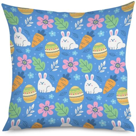 Housse de coussin panier d'œufs, Pâques