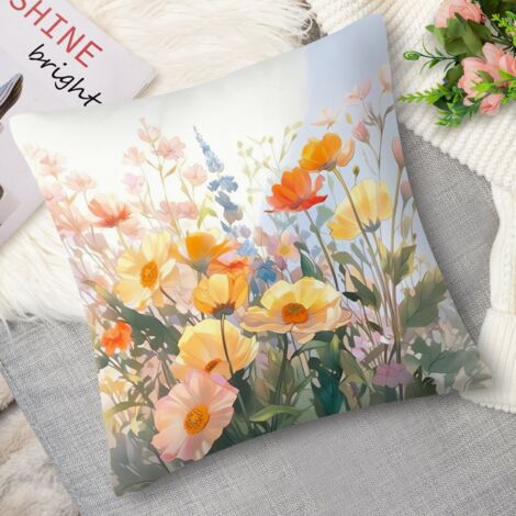 Housse de coussin pâquerettes, mignon