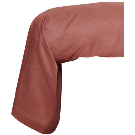 Housse de coussin passepoilé TODAY Essential terracotta coton 100% 45 x 185 cm 57 fils/cm²