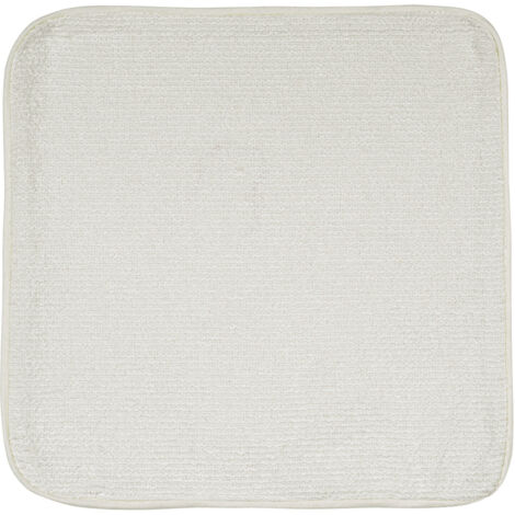 Housse de coussin passepoilée Blanc cassé 40x40 cm