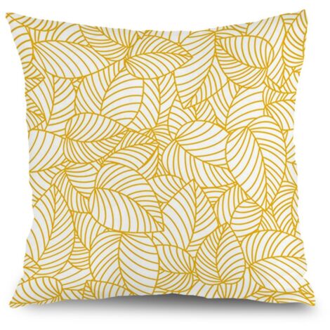 Housse de coussin patio floral, décoration canapé extérieur maison,50×50cm