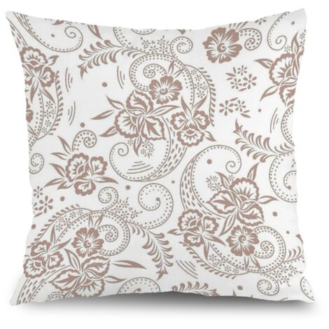 Housse de coussin patio floral, décoration terrasse maison,40×40cm
