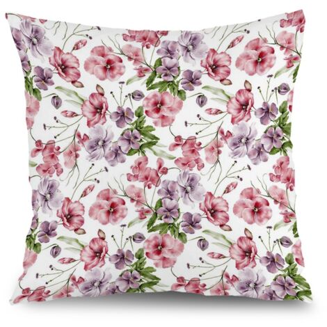 Housse de coussin plantes feuilles vertes, décoration canapé salon,40×40cm