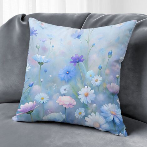 Housse de coussin plantes fleurs vintage, décoration maison élégante,50×50cm