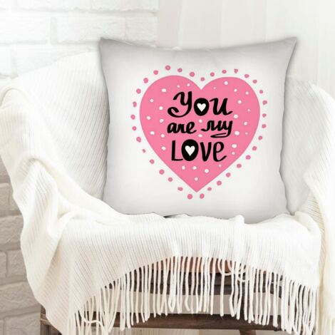 Housse de coussin pour canapé incolore pour petit ami anniversaire anniversaire de naissance la saint-valentin noël