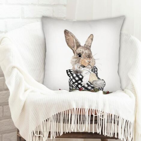 Housse de coussin pour canapé résistant au lavage pour canapé lit chaise décoratif de ferme la saint-valentin