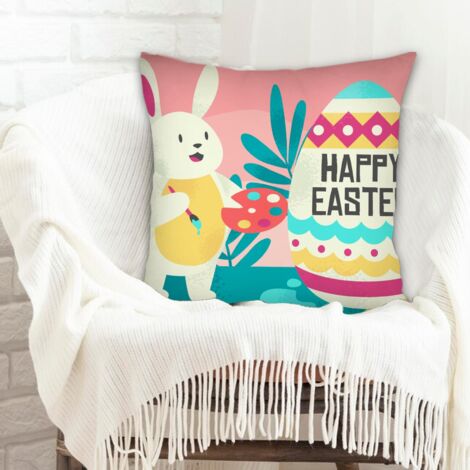 Housse de coussin pour canapé solide pour Noël, anniversaire, la Fête des Pères, la Fête des Mères