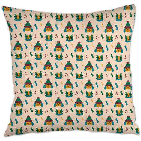 Housse de coussin pour décoration intérieure à fermeture éclair invisible pour canapé lit chaise décoratif de ferme la saint-valentin