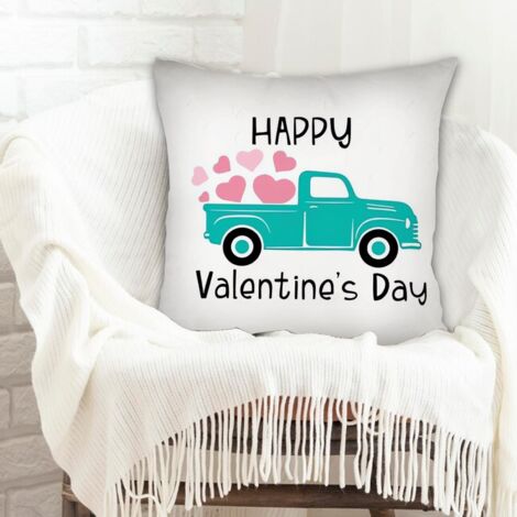 Housse de coussin pour décoration intérieure rustique pour cadeaux pour petite amie et petit ami