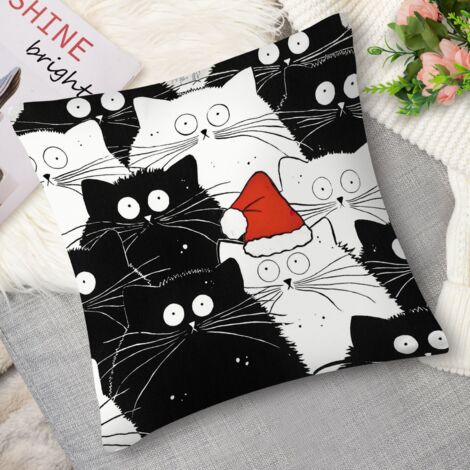 Housse de coussin profil chien chic