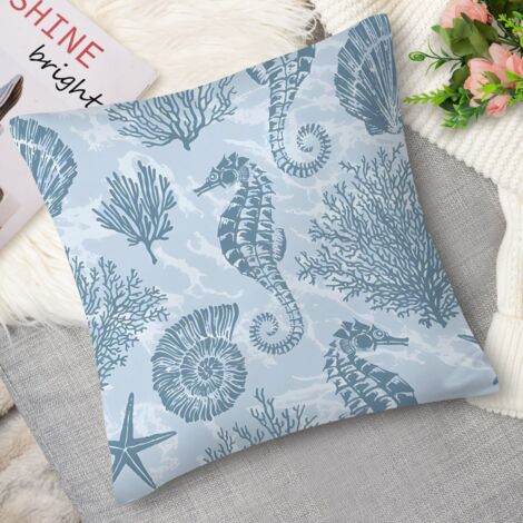 Housse de coussin requin vintage, graphique