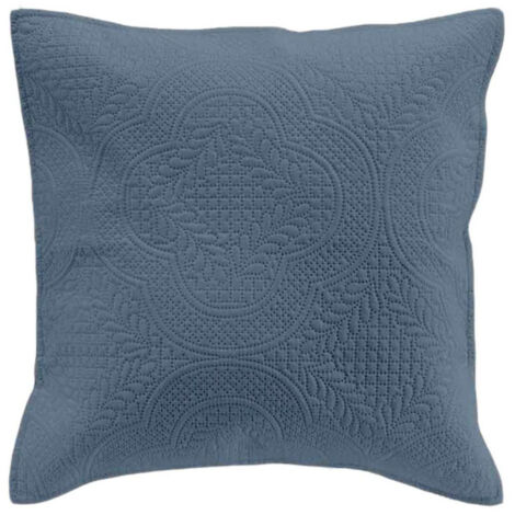 Housse de Coussin "Romane" 40x40cm Bleu