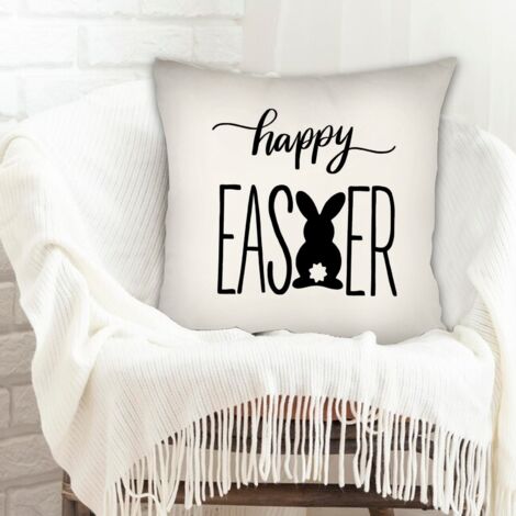 Housse de coussin sans coussin 45x45 facile d'entretien pour petite amie petit ami