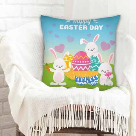 Housse de coussin sans coussin 45x45 facile d'entretien pour salon chambre décoration de la saint-valentin
