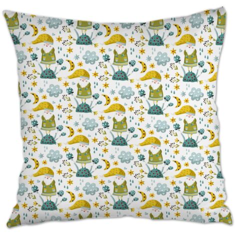 Housse de coussin sans coussin 45x45 inaltérable pour canapé, lit, chaise décoratif de ferme pour Pâques
