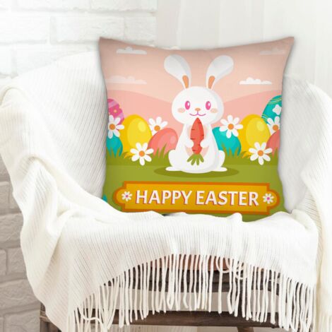Housse de coussin sans coussin 45x45 maison douce confortable pour canapé, chambre, salon