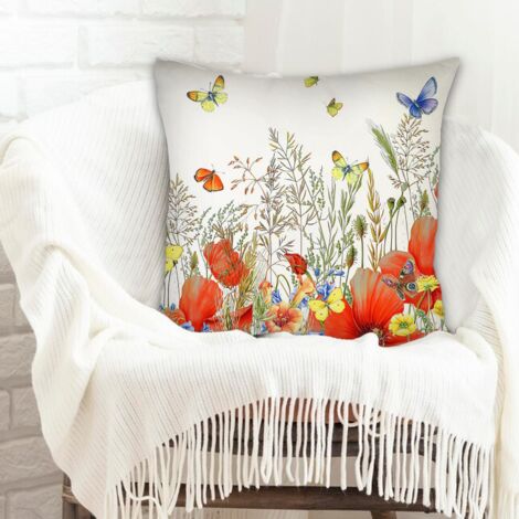 Housse de coussin sans coussin incolore pour canapé lit chaise décoratif de ferme la saint-valentin