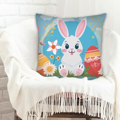Housse de coussin sans coussin lavable pour canapé lit chaise décoratif de ferme la saint-valentin