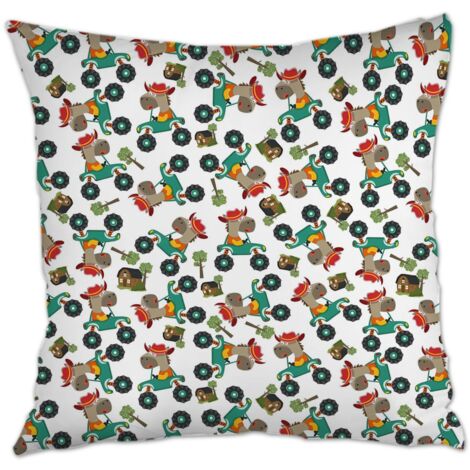 Housse de coussin sans coussin résistant aux tachespour canapé lit chaise décoratif de ferme la saint-valentin