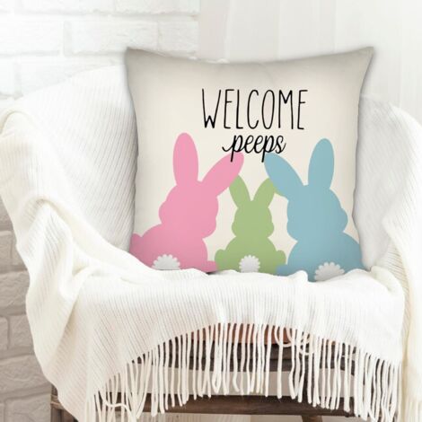 Housse de coussin sans coussin solide pour Noël, la Saint-Valentin, anniversaire