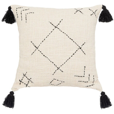 Housse de Coussin "Stitch" 40x40cm Beige