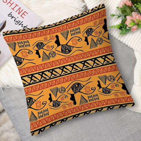 Housse de coussin style bohème, coloré