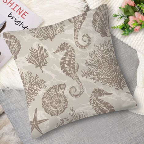 Housse de coussin thon vintage, design rétro