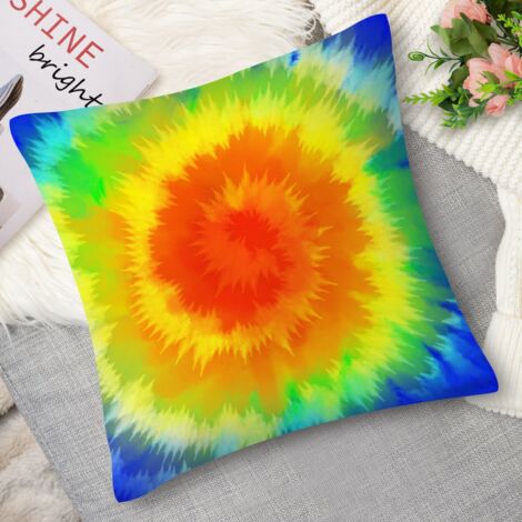 Housse de coussin tie-dye fait main