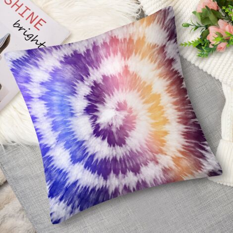 Housse de coussin tie-dye océan, vague