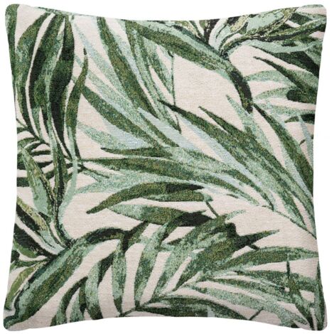 Housse de coussin Tropique vert cèdre 40x40cm - Atmosphera créateur d'intérieur