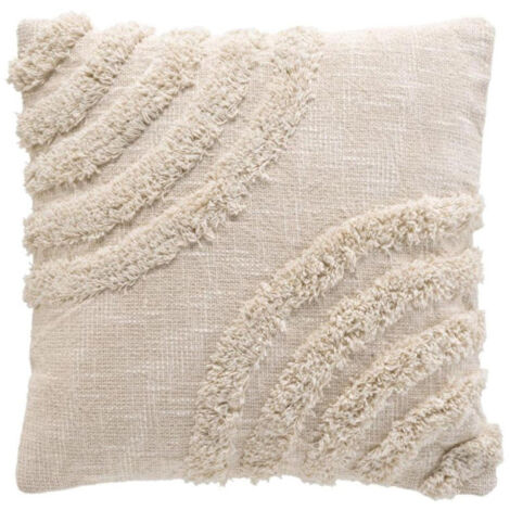 Housse de Coussin Tuftée "Silio" 40x40cm Naturel