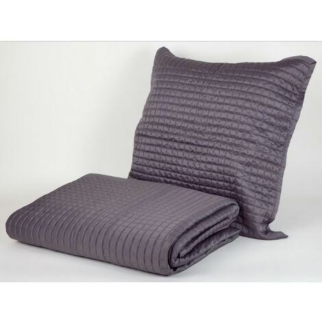 Housse de coussin ULYSSE 45x45 charbon