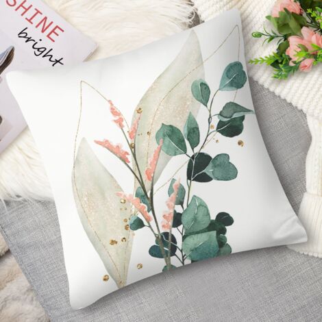 Housse de Coussin with feuilles vertes, 50x50 cm