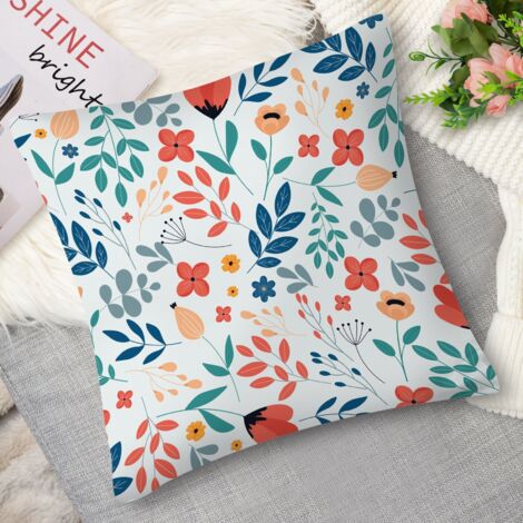 Housse de Coussin with fleurs jaunes, ensoleillé