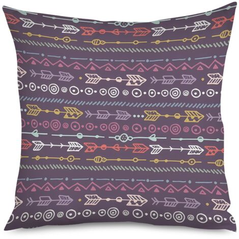 Housse de Coussin with motifs perles, tribal chic