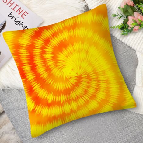 Housse de Coussin with tie-dye vert, nature